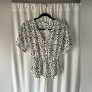 Sienna sky V-neck floral blouse